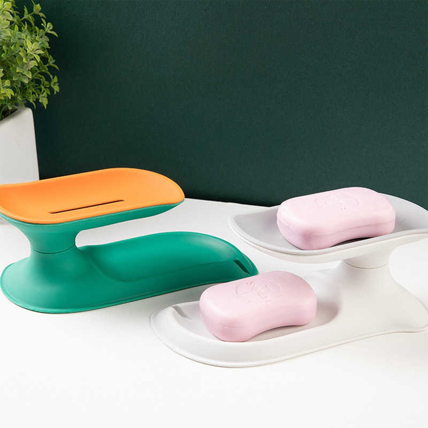 4860C Plastic Double Layer Soap Dish Holder| Decorative Storage Holder Box for Bathroom, Kitchen, Easy Cleaning ,Soap Saver. DeoDap 4860C Plastic Double Layer Soap Dish Holder| Decorative Storage Holder Box for Bathroom, Kitchen, Easy Cleaning ,Soap Saver. DeoDap